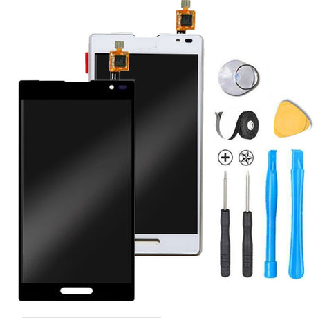 LG Optimus F6 Screen Replacement + LCD + Touch Digitizer Premium Repair Kit D500 D505 - Black or White