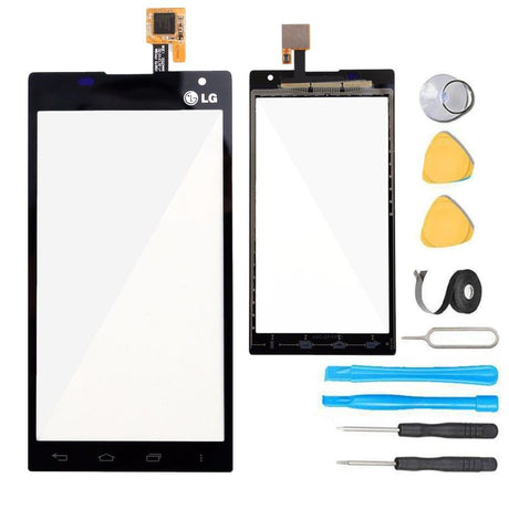 LG Lucid 2 Glass Screen Replacement + Touch Digitizer Premium Repair Kit VS870 - Black