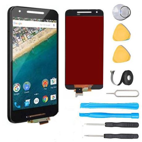 Google Nexus 5x Screen Replacement + LCD + Digitizer Premium Repair Kit H790 H791 H798  - Black