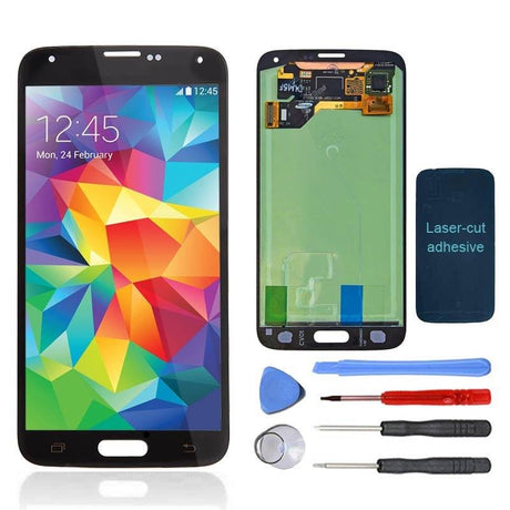 Samsung Galaxy S5 LCD Screen and Digitizer Assembly Premium Repair Kit - Black - PhoneRemedies