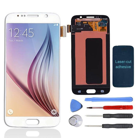 Samsung Galaxy S6 LCD Screen and Digitizer Assembly Premium Repair Kit - White - PhoneRemedies