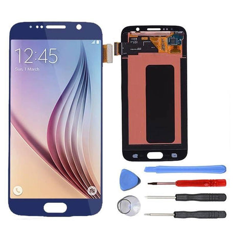 Samsung Galaxy S6 LCD Screen and Digitizer Assembly Premium Repair Kit - Blue