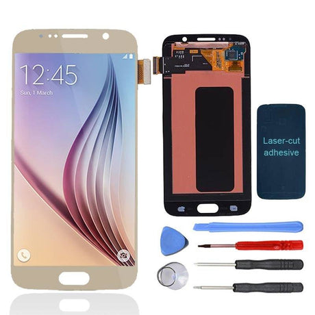 Samsung Galaxy S6 LCD Screen and Digitizer Assembly Premium Repair Kit - Gold - PhoneRemedies
