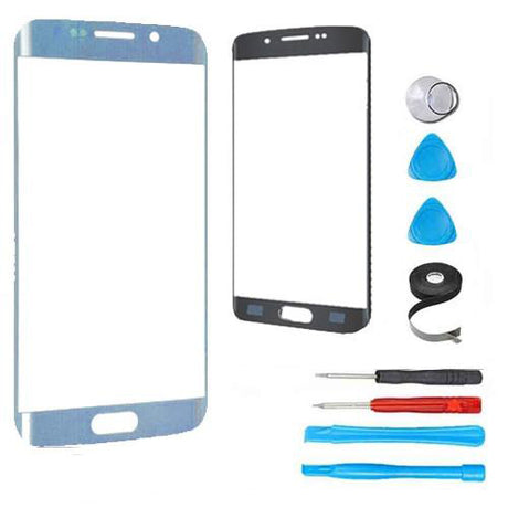 Samsung Galaxy S7 Edge Glass Screen Replacement Premium Repair Kit - Blue