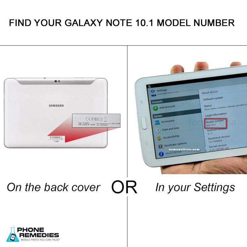 Find Your Samsung Galaxy Note 10.1  Screen Replacement 