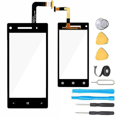 HTC Windows Phone 8X Glass Screen Replacement Digitizer Premium Repair Kit HTC6990L - Black