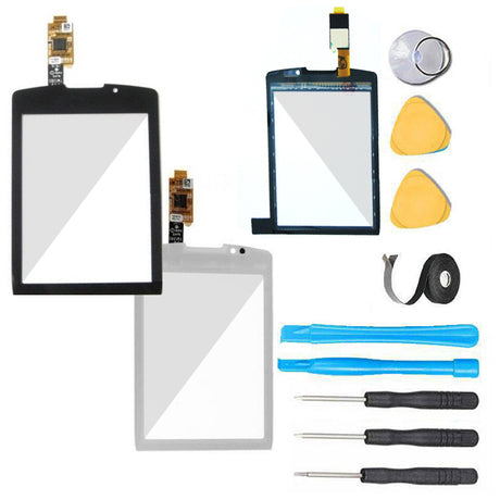 Blackberry Torch Glass Screen + Touch Digitizer Replacement Premium Repair Kit - Black or White