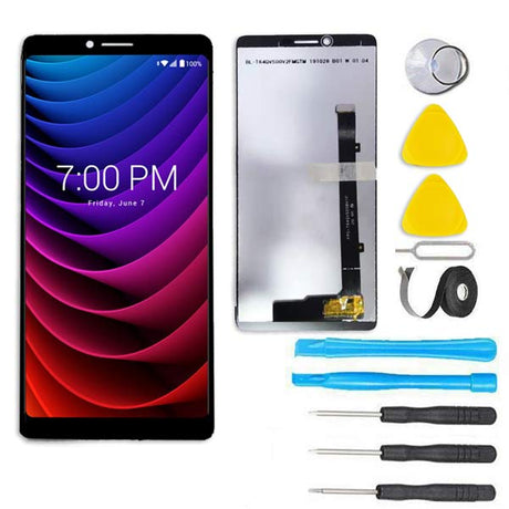 Coolpad Legacy Screen Replacement LCD Touch Digitizer Premium Repair Kit Compatible With 3705A / 3705AS 2019 - Black