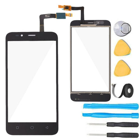 Coolpad Defiant Glass Screen Replacement + Touchscreen Digitizer Premium Repair Kit 3632A- Black