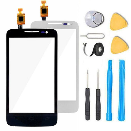 Alcatel One Touch Evolve 2 Glass Screen Replacement + Touch Digitizer Premium Repair Kit 4037A 4037T - Black or White