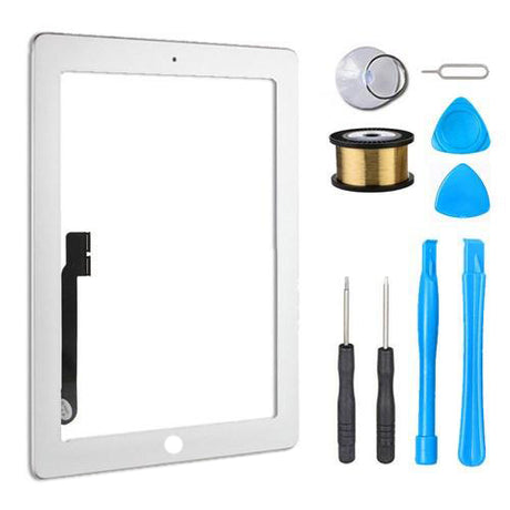 iPad 3 Glass Screen Digitizer Replacement Premium Repair Kit - White