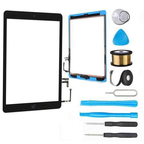 iPad Air 1st Gen Screen Replacement Glass + Touch Digitizer Premium Repair Kit - Black or White