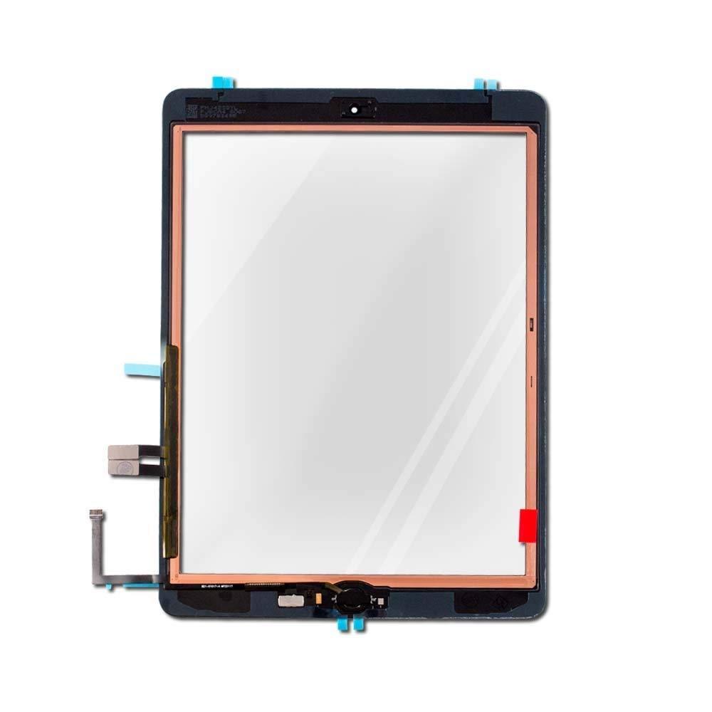 iPad 6 (6th Gen) Screen Replacement Glass Touch Digitizer Repair Kit 2018, A1893 | A1954 with Home Button + Adhesive - Black