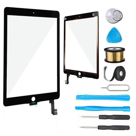 iPad Air 2 Glass Screen and Digitizer Replacement Premium Repair Kit - Black