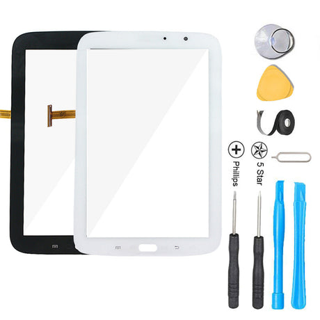 Samsung Galaxy Note 8.0 Tablet Screen Replacement + Touch Digitizer Premium Repair Kit N5110- Black / White