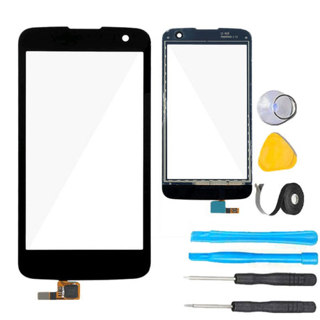 LG K4 Glass Screen Replacement + Touch Digitizer Premium Repair Kit 2016  - Black