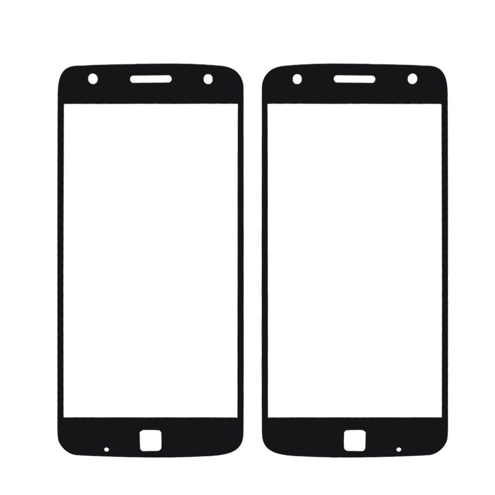 Motorola Moto Z Play 1st Gen Glass Screen Replacement Premium Repair Kit XT1635   - Black / White