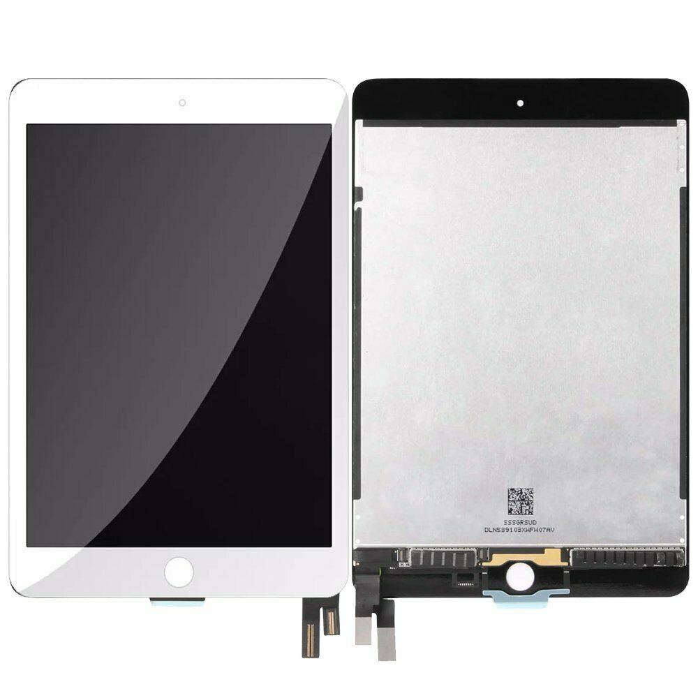 iPad Mini 5 Screen Replacement LCD and Digitizer Repair Kit + Sleep / Wake Sensor (for Silver or Gold) - White