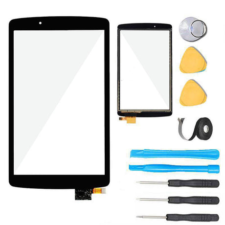 LG G Pad F 8.0 Screen Replacement Glass +Touch Digitizer Premium Repair Kit V495 V496 UK495- Black