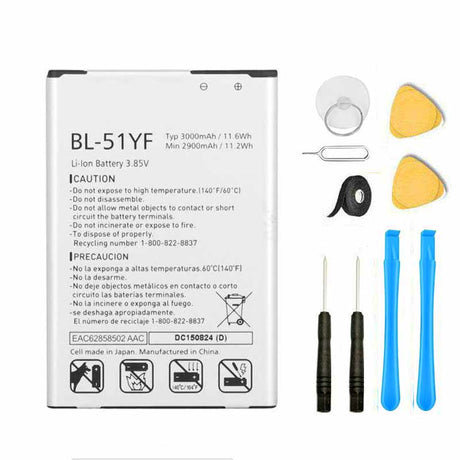 LG G4 Battery Replacement Premium Repair Kit + Tools BL-51Y Vista