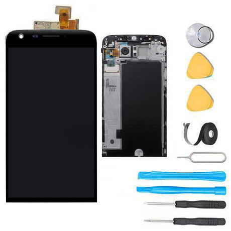 LG G5 LCD + Glass Screen + Digitizer+ FRAME Replacement Premium Repair Kit + Easy Repair Instructions  - Black
