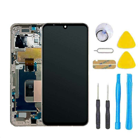 LG V60 Screen Replacement Glass LCD Digitizer Repair Kit with FRAME - White