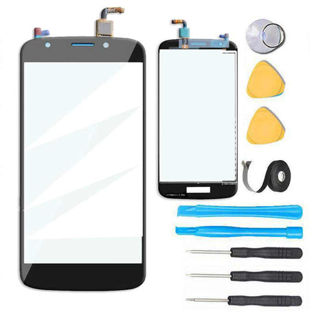 Motorola Moto E5 Play Glass Screen Replacement Premium Repair Kit XT1921-1, XT1921-2, XT1921-3, XT1921-5, XT1921-6, XT1921-7 - Black
