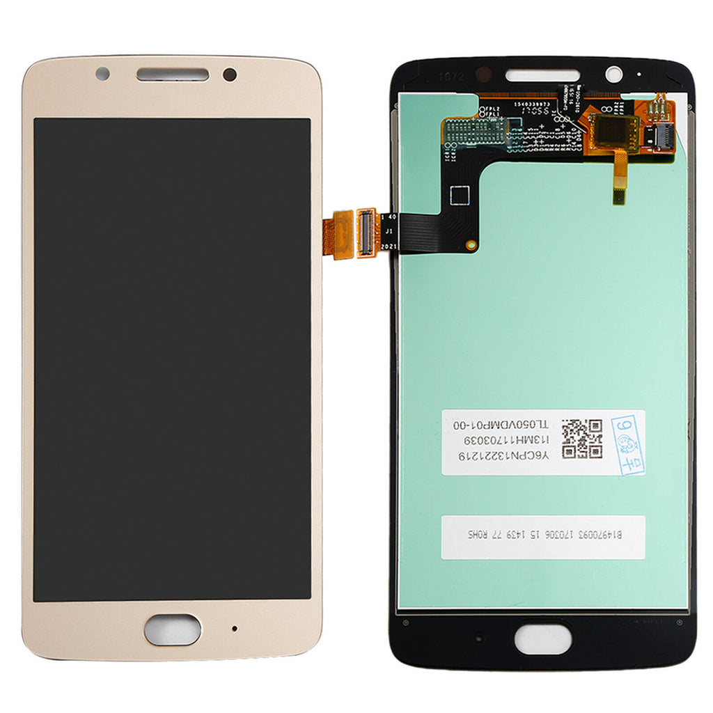 Moto G5 Screen Replacement LCD + Touch Digitizer Repair Kit  Black Gold White