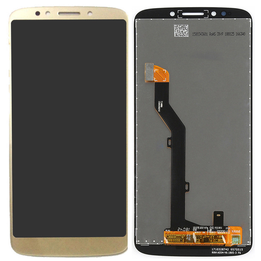 Motorola Moto G6 Play Screen Replacement LCD + Glass Touch Digitizer Premium Repair Kit - Black Gold