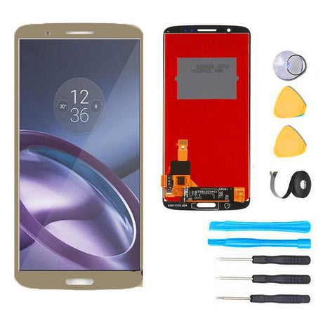 Motorola Moto G6 Plus Screen Replacement Glass LCD + Touch Digitizer Premium Repair Kit XT1926 - Gold