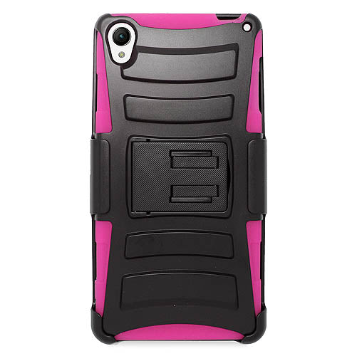 Rugged Armor Hard Case Cover with Belt Clip - Sony Xperia Z3v