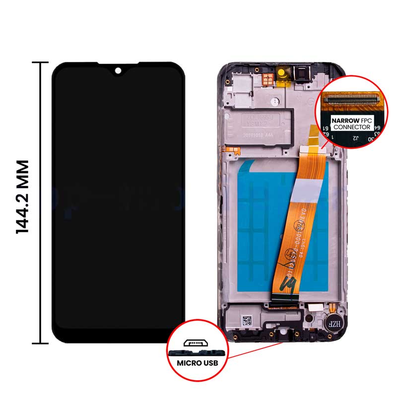 Samsung Galaxy A01 Screen Replacement LCD FRAME Repair Kit SM-A015
