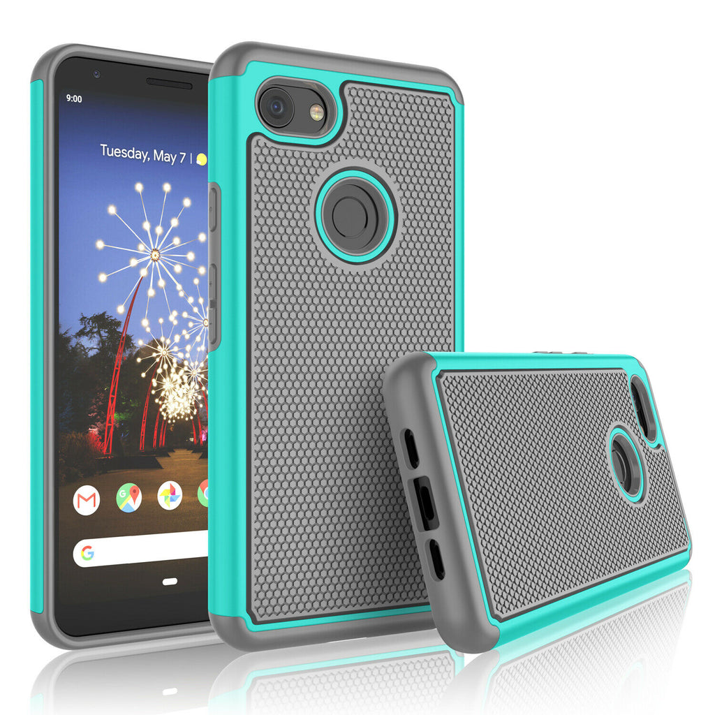 Google Pixel 3a Rugged Armor Protective Hard Case