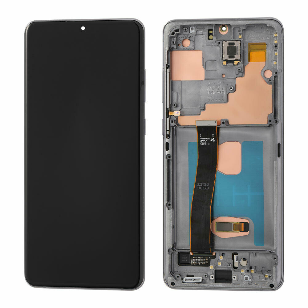 Samsung Galaxy S20 Ultra 5G Screen Replacement LCD with FRAME Repair Kit SM-G988 - Cosmic Gray