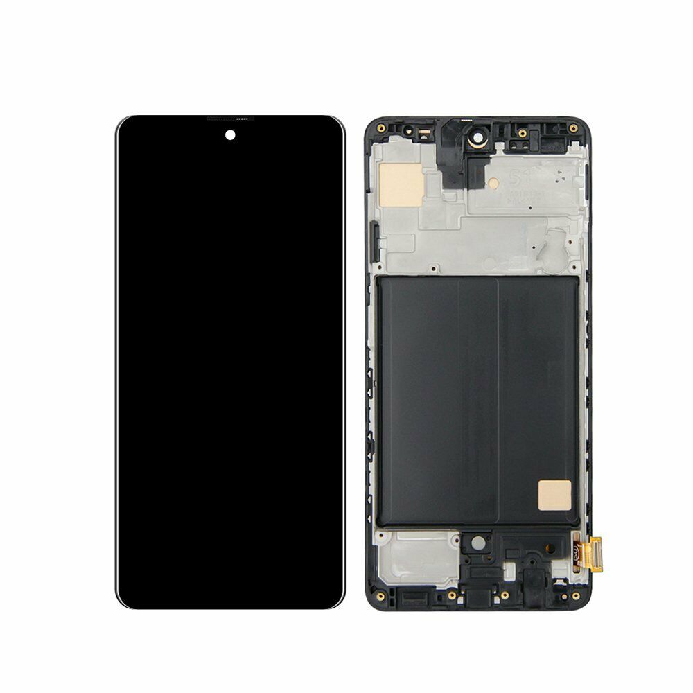 Samsung Galaxy A51 Screen Replacement Glass LCD Digitizer FRAME Premium Repair Kit (6.5 inch, 2019 A515)