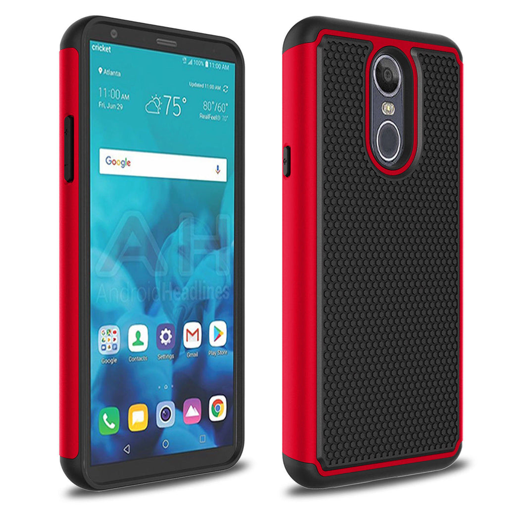 LG Stylo 4 Rugged Armor Hard Case Cover PhoneRemedies LG Stylo 4 Rugged Armor Hard Case Cover PhoneRemedies