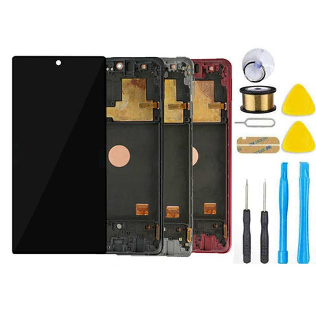 Samsung Galaxy Note 10 LITE Screen Replacement LCD FRAME Repair Kit SM-N770 - Black Silver Red