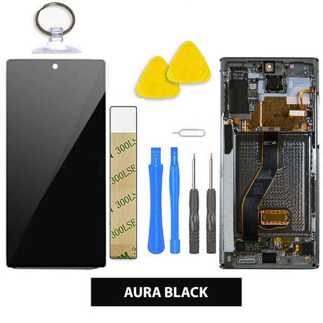 Samsung Galaxy Note 10 Plus 5G Screen Replacement LCD FRAME Repair Kit SM-N976 - Black