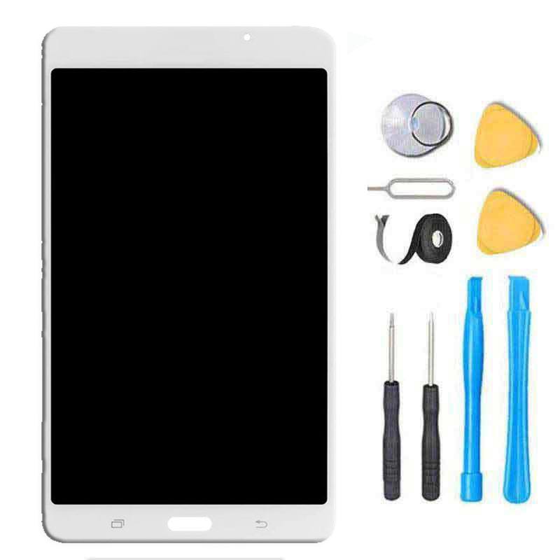 White Tablet Full LCD Digitizer Touch Screen Assembly Replacement for (LTE  Version) Samsung Galaxy Tab A7 Lite Tab A7 Lite LTE SM-T225 8.7 with Tool