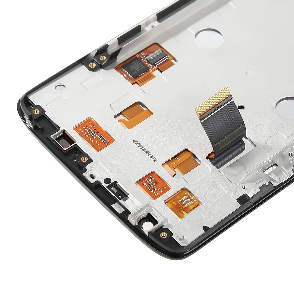 Motorola Droid Maxx 2 LCD Screen Replacement + Digitizer + FRAME Premium Repair Kit XT1565 - Black
