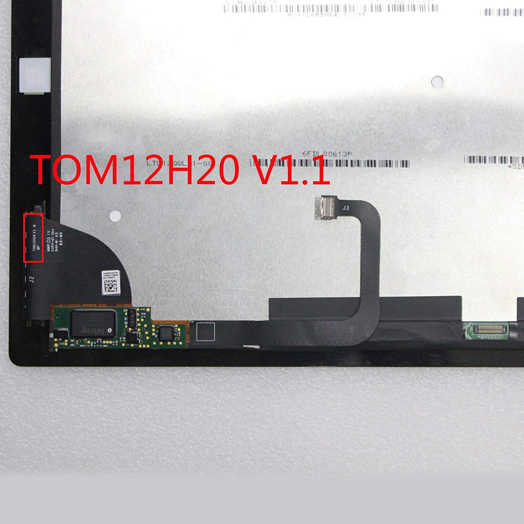 Microsoft Surface Pro 3 Screen Replacement LCD LED Touch Digitizer Premium Repair Kit 12" V1.1 1631 - Black