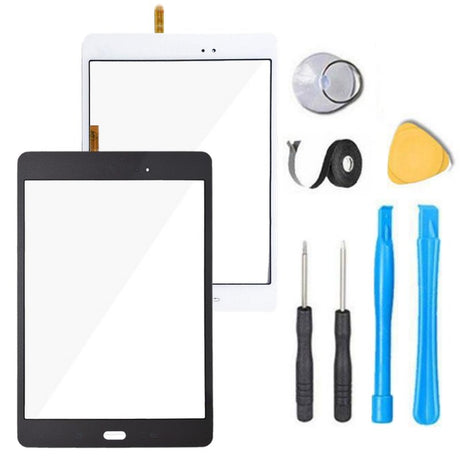 Samsung Galaxy Tab A 8.0 Screen Replacement Glass + Touch Digitizer Replacement Repair Kit T350 SM-T350 T357 T355 - Black White Gray