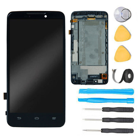 ZTE Boost Max Plus Screen Replacement LCD Screen + Digitizer Assembly Premium Repair Kit N9521- Black