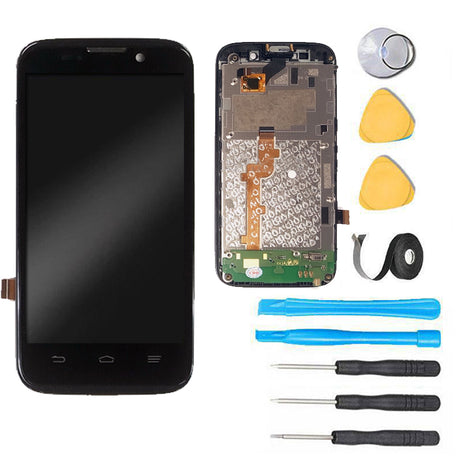 ZTE Majesty Screen Replacement LCD + Digitizer Assembly Premium Repair Kit Net10 Z796C - Black