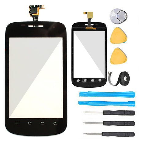 ZTE  Concord Glass Screen Replacement + Touch Digitizer Replacement Premium Repair Kit T-Mobile V768 - Black