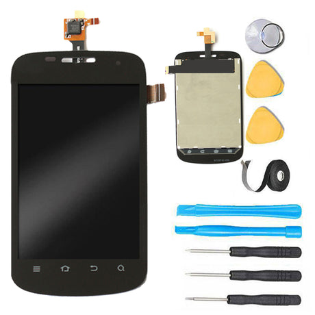 ZTE Concord Screen Replacement LCD + Digitizer + Frame Assembly Premium Repair Kit  V768- Black